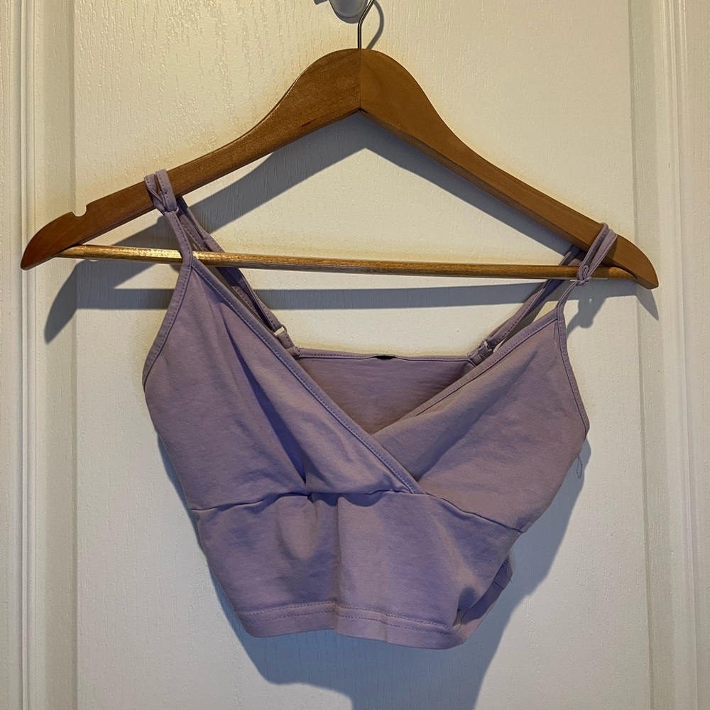 Lavender Wrap Crop Top 💜 | Size XS | Flawed